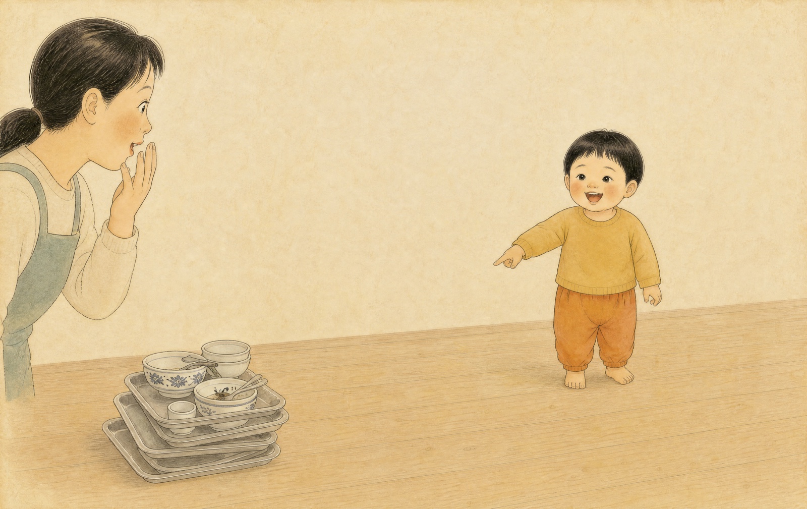 지지에 담긴 원후의 첫말 장면